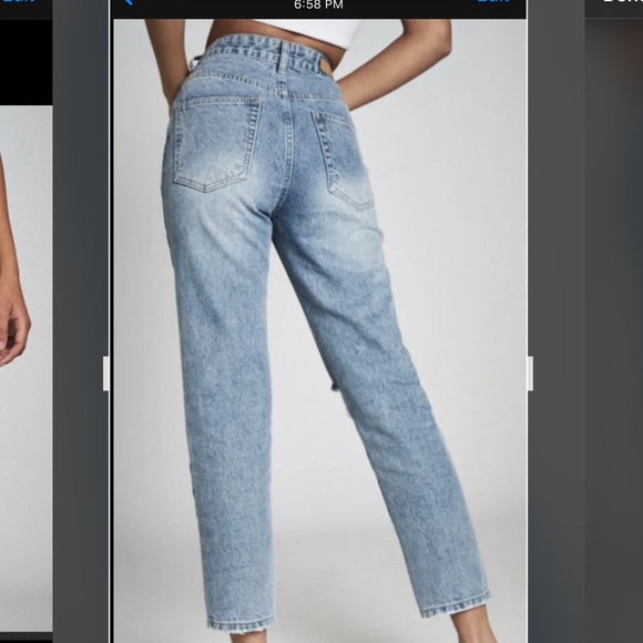 Cotton On Ripped Mom Jeans size USA 6 - Picture 3 of 7